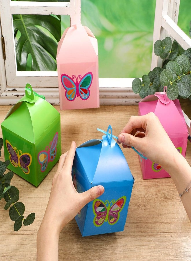 مجموعة سيمجوينج المكونة من 12 مجموعة من أشغال يدوية على شكل فراشات مع أضواء LED، ومجموعات أشغال يدوية من ورق المناديل على شكل فراشات، ومجموعات فوانيس معلقة يمكنك صنعها بنفسك لتزيين النوافذ، وهدايا حفلات الربيع، وأنشطة فنية. - Image 3